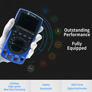 Multímetro Digital de osciloscopio de mano SUNSHINE DT-19MS 2 en 1 para reparación de teléfonos móviles, medidor de pantalla LCD multifunción