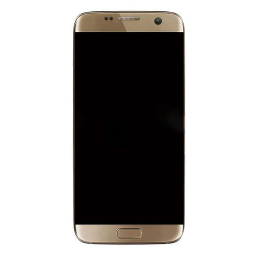 For Samsung S7 Edge LCD With Touch Frame Gold - Oriwhiz Replace Parts