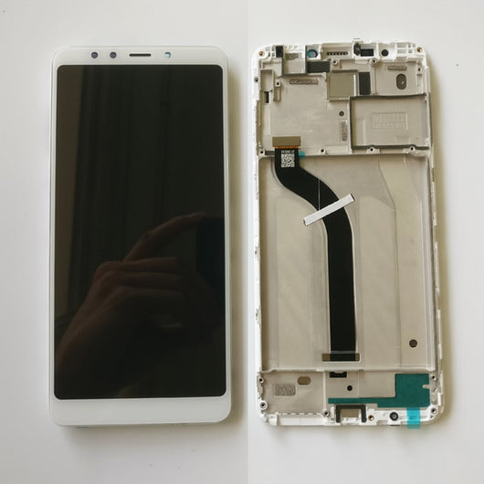 For Xiaomi Redmi 5 Plus Lcd Screen And Digitizer Assembly With Frame White - Oriwhiz Replace Parts