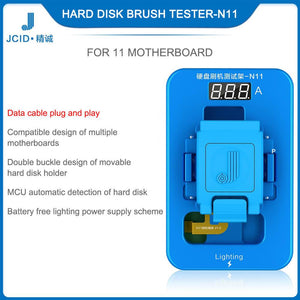 JCID JCN11 NX N8 Hard Disk Nand Brush Test Stand Battery-free Brush Motherboard With One Click Into DFU For iPhone11 iPhoneX iPhone 8 - ORIWHIZ