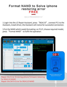 New Hot Selling JC BGA110 Programmer P11F For iPhone 8-11Pro Max for iPad Air 3/mini 5 - ORIWHIZ
