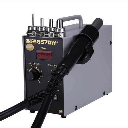 QUICK 857DW+ Hot Air Gun Station with Heater SMD Soldering Station - ORIWHIZ