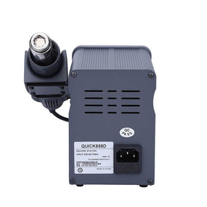 QUICK 858D 110V/220V LED Digital ESD Rework Station Adjustable Hot Air Heat Gun 700W Air Soldering Station - ORIWHIZ