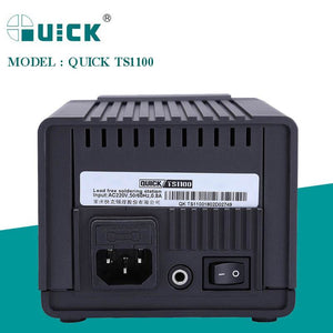 QUICK TS1100 110V/220V Lead-Free Soldering Station 90W ESD Safe Adjustable Temperature Soldering Iron BGA Rework Station - ORIWHIZ