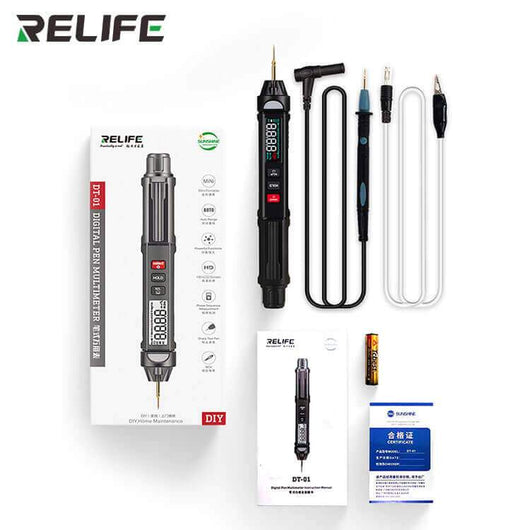 RELIFE DT-01 Smart Pen Type Multi-Function Mini Multimeter Non-Contact Tester Phase Sequence Meter For Mobile Phone Repair Tools - ORIWHIZ
