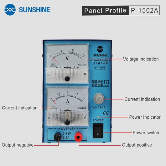 SUNSHINE Mini Power Supply Adjustable Intelligent Laboratory Voltage Regulator DC Power Supply Regulators Repair Tools - ORIWHIZ